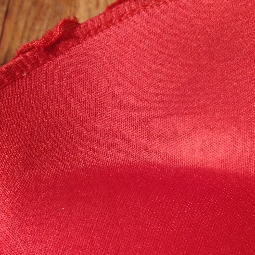 Daisy Fuentes Intimates Long line Lace Push Up Bra Hot Sauce Red - Picture 4 of 13